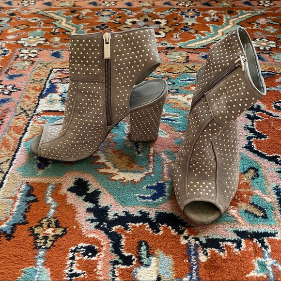 Jessica Simpson Shoes - Jessica Simpson studded peep toe heeled booties